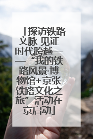 探访铁路文脉 见证时代跨越——“我的铁路风景·博物馆+京张铁路文化之旅”活动在京启动